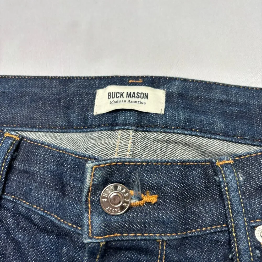 Buck Mason Slim Fit Selvedge 13oz Denim Jeans Men's 32x27.5 Made in USA